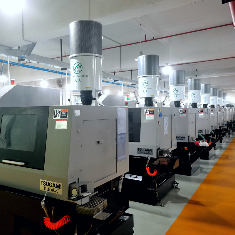 Successful installation on a CITIZEN Swiss lathe, providing efficient oil mist filtration and cleaner workshop air.