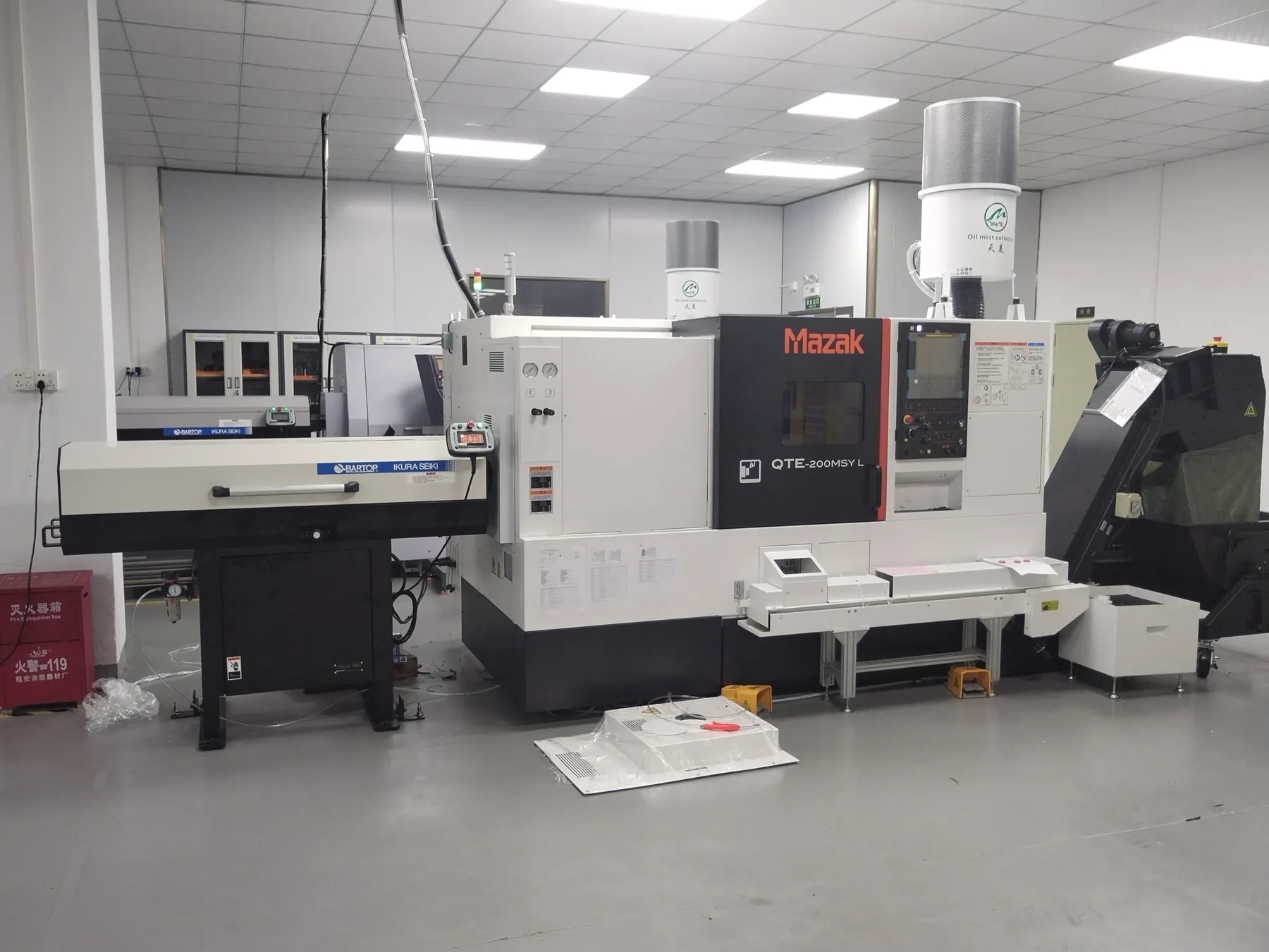 Oil Mist Collector Installation on a MAZAK QTE-200MSYL CNC Lathe