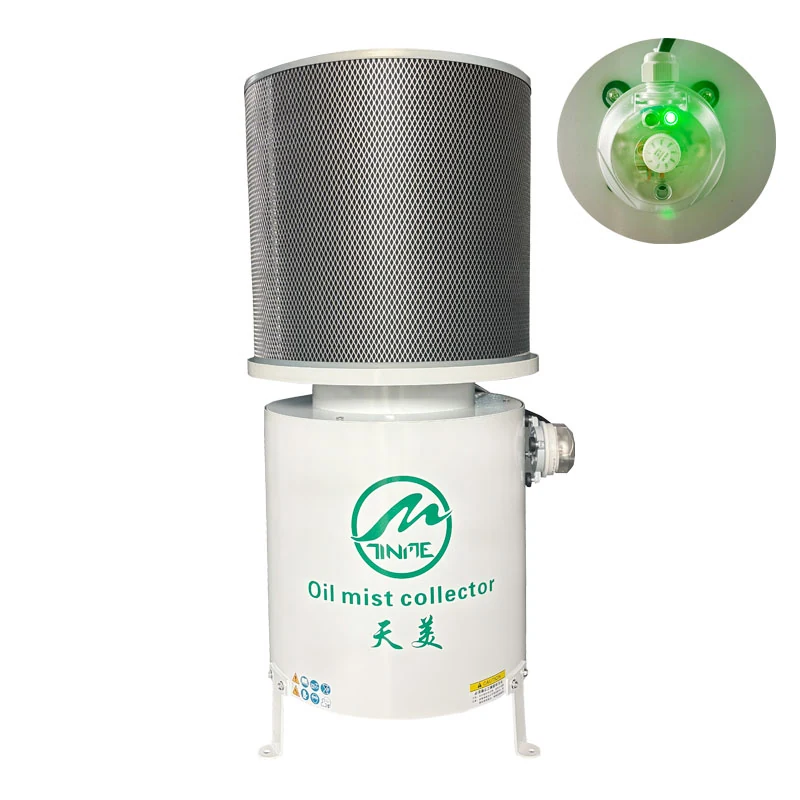 TINME A+ oil mist collector with filter monitor detail