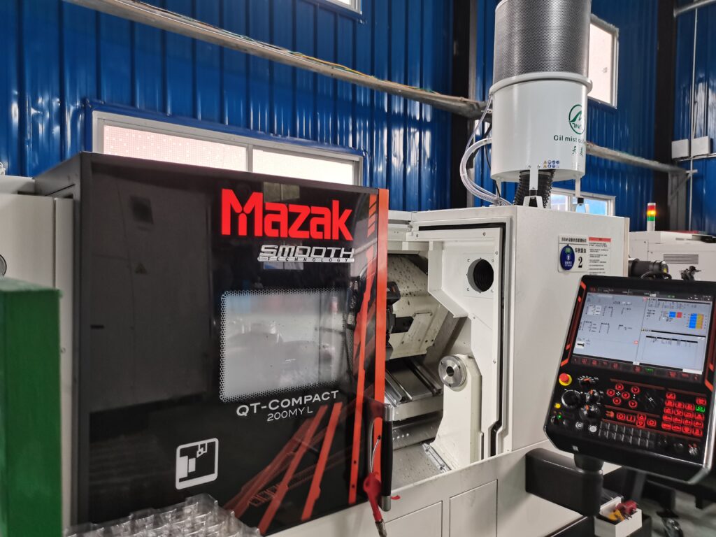 Oil Mist Collector Installation on a MAZAK QT-COMPACT 200MYL CNC Lathe